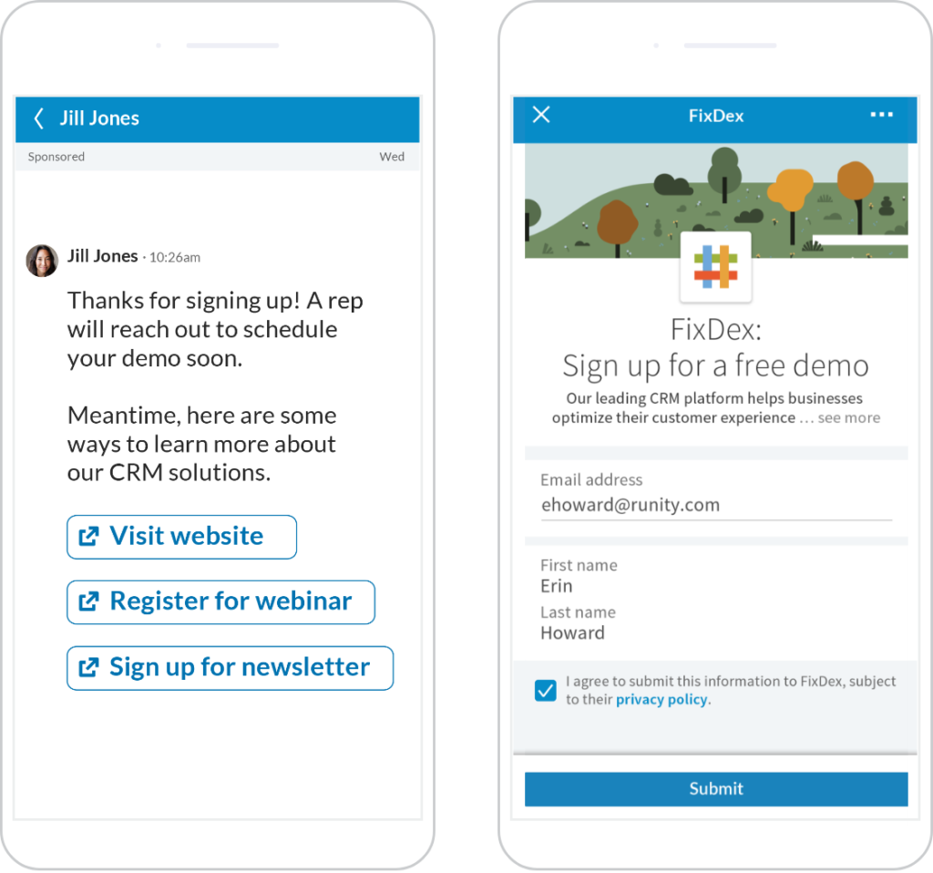 linkedin messaging ads