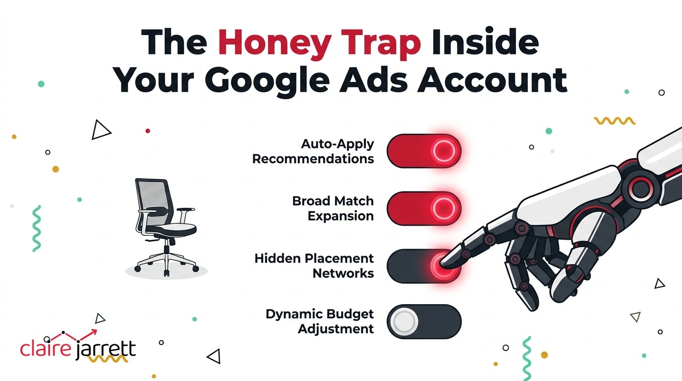 Google's AI Quietly Rewrote Her Keywords — the Honey Trap Inside Your Google Ads Account