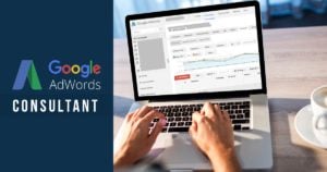Google Ads Consultant image showing laptop