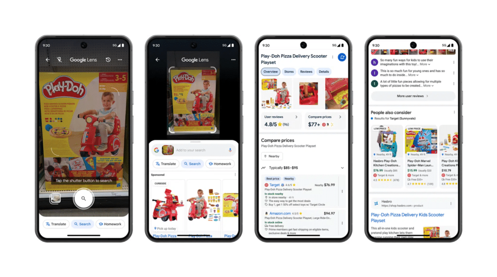 google lens shopping tool as a key google ads news update in november 2024