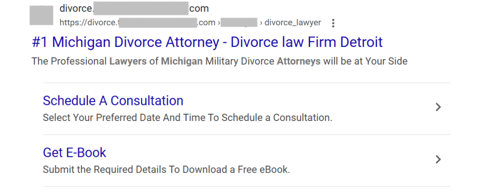 An example of a bad Google Ads campaign for bankruptcy attorneys