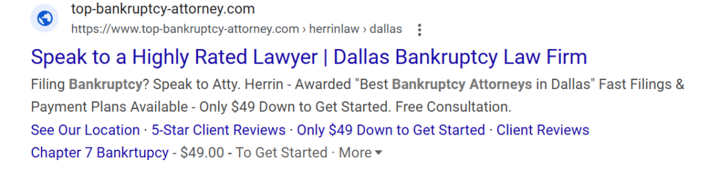 choosing ad assets for your google ads for bankruptcy attorneys